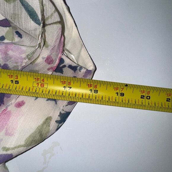 Lauren Ralph Lauren * Ruffled Floral Watercolor Maxi Dress | Size 8 - Picture 10 of 12